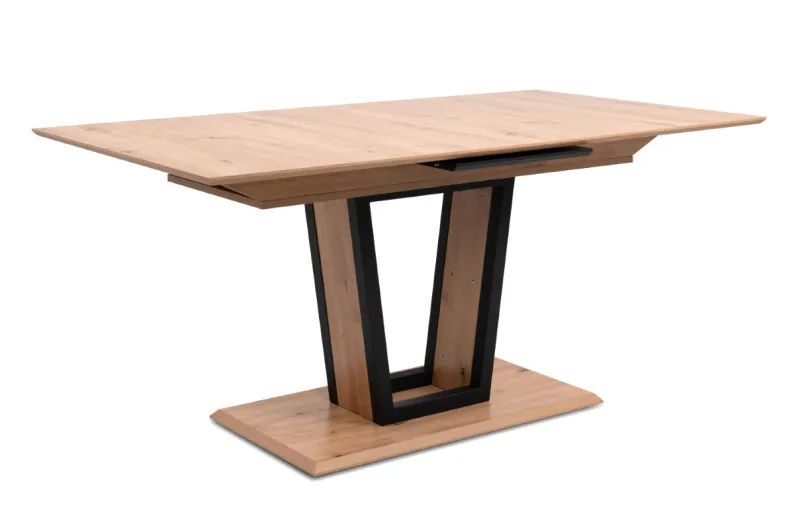 Esstisch Soria | Ausziehtisch | 160(200)x90 | Artisan Oak / schwarz