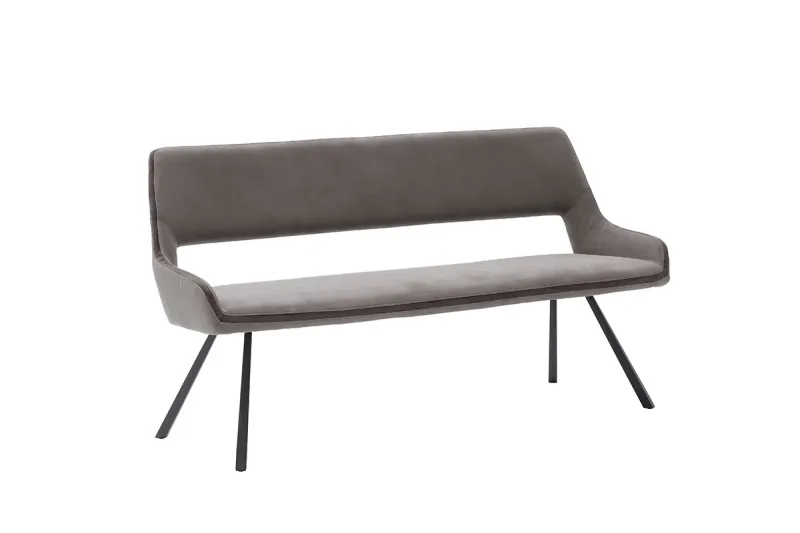 Esszimmerbank Bayonne | Webstoff | cappuccino / Schlamm | 175x59