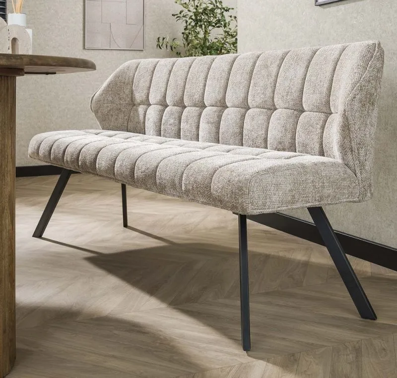 Esszimmerbank Cory | Webstoff | sandfarbe