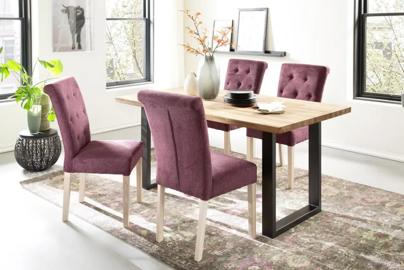 Esszimmertisch Lincoln | Kernbuche massiv | U-Gestell | 160 x 90