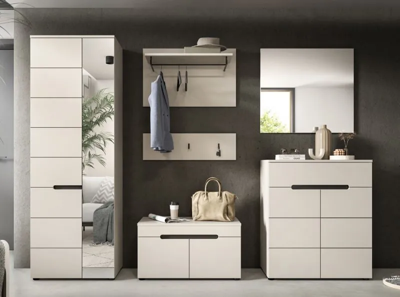 Garderoben-Set Canu | Kaschmir / Basalt grau | 5-teilig