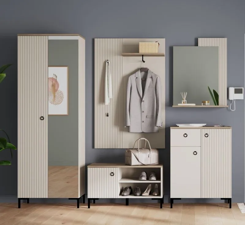 Garderoben-Set Lucrezia, 5-teilig, Cashmere Dekor
