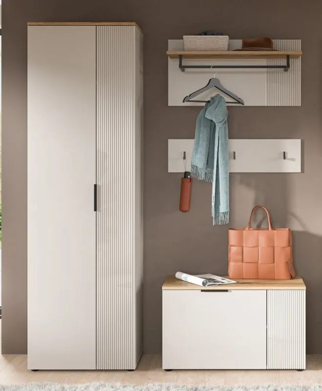 Garderoben-Set Slide | Kaschmir / Evoke Oak | 3-teilig