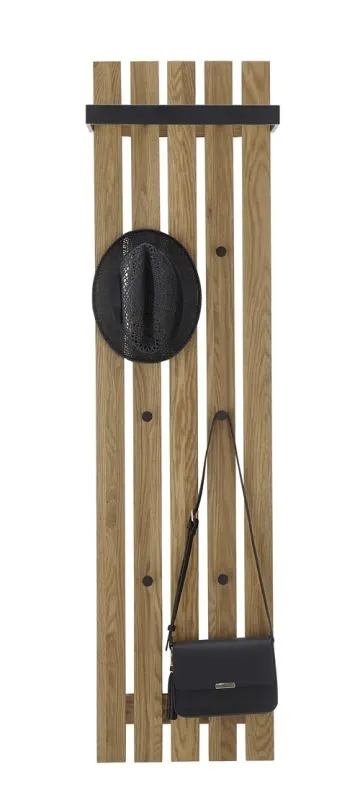 Garderobenpaneel Bantry | Eiche massiv | 40x150x22 cm