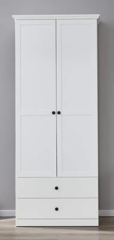 Garderobenschrank Baxter | Landhausstil | weiß