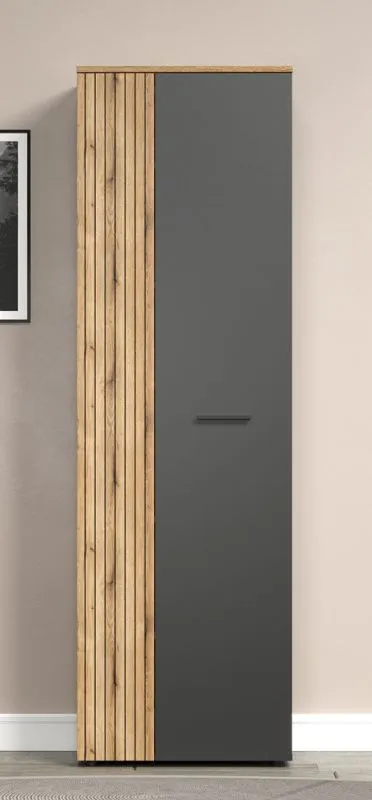 Garderobenschrank Esteban | Anthrazit / Coast Evoke Oak