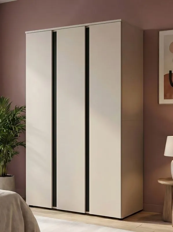 Garderobenschrank Kleiderschrank Amara | 3-türig | Kaschmir