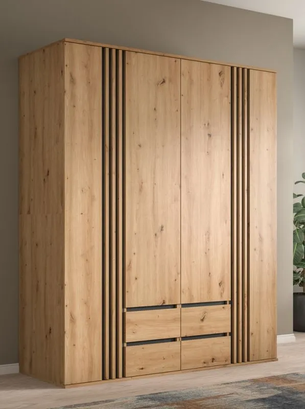 Garderobenschrank Kleiderschrank Tofta | 2-teilig | Artisan Eiche