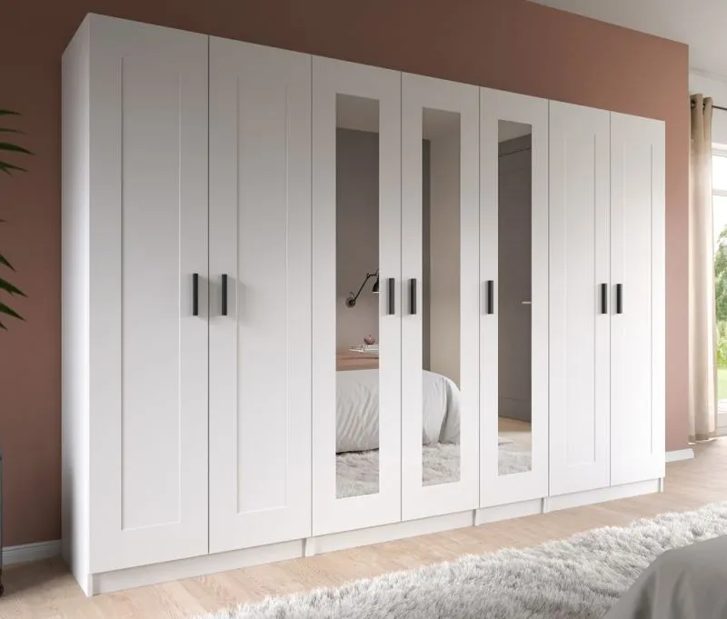 Garderobenschrank Kleiderschrank Visby 1 | 3-teilig | weiß