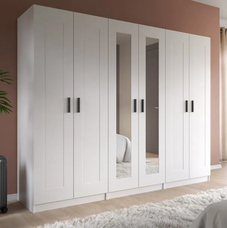 Garderobenschrank Kleiderschrank Visby | 3-teilig | weiß