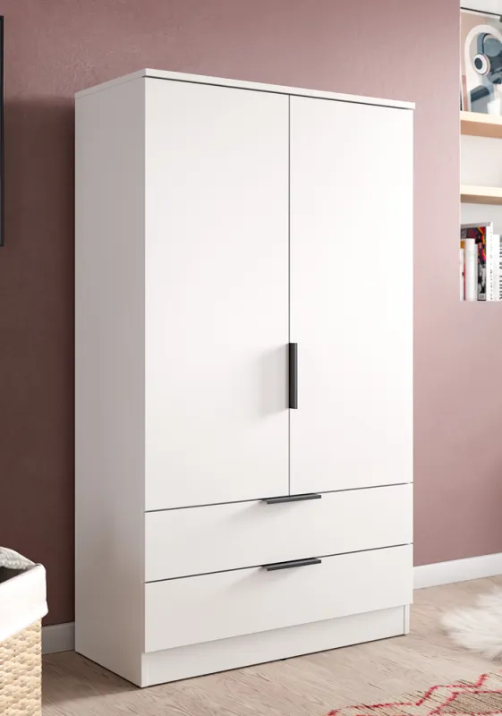 Garderobenschrank Kopenhagen | weiß mit Einlegeböden