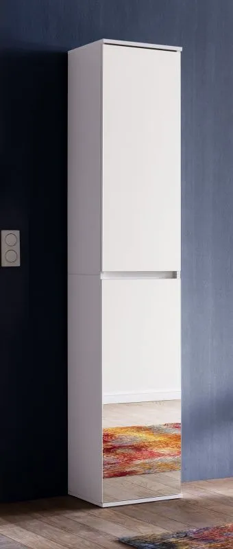 Garderobenschrank Mirror 2 | weiß | Spiegeltüren