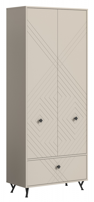 Garderobenschrank Notes | beige matt/sandfarben