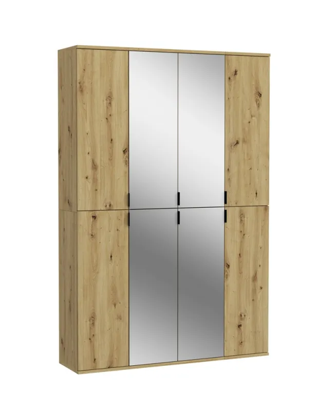 Garderobenschrank Projekt X | Kombination | Artisan Eiche / Spiegeltüren | 3-teilig