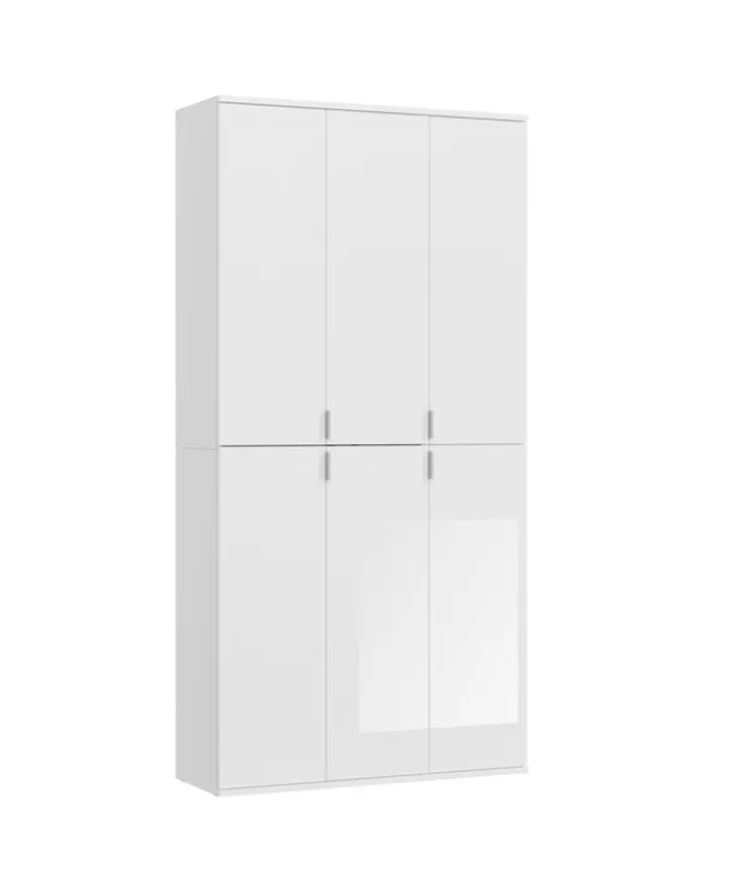 Garderobenschrank Projekt X | Kombination | weiß Hochglanz | 2-teilig