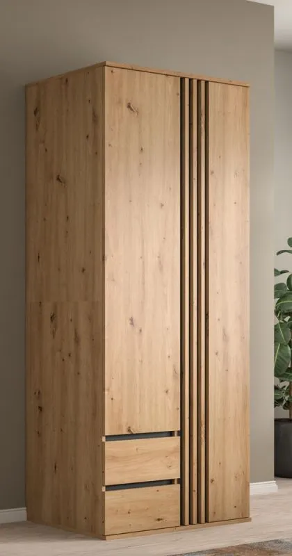 Garderobenschrank Schrank Tofta | mit Schubkästen | Artisan Eiche
