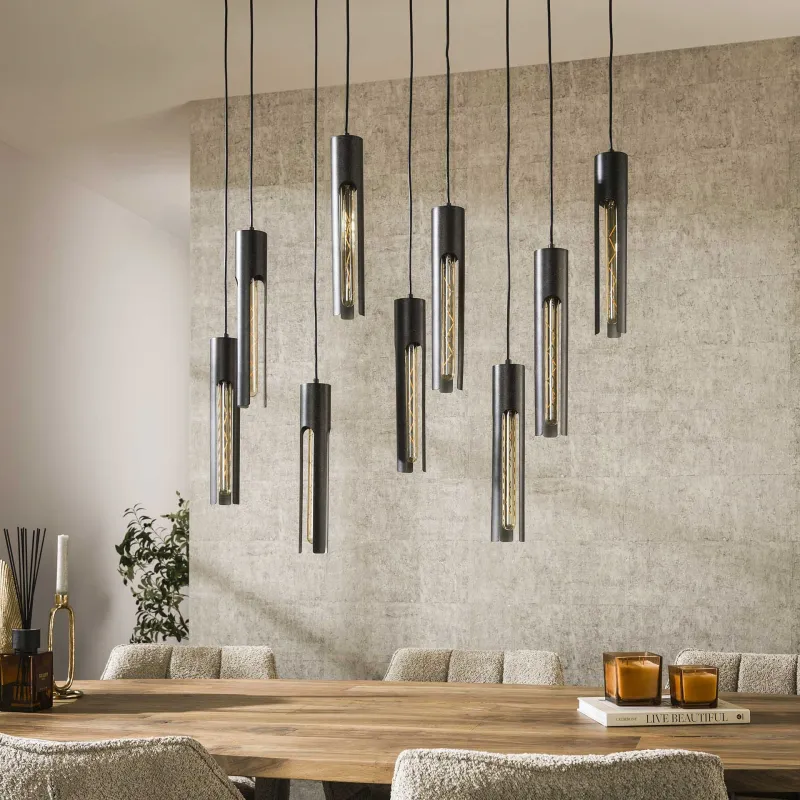 Hängelampe Bondo 9 Lampen | Metall