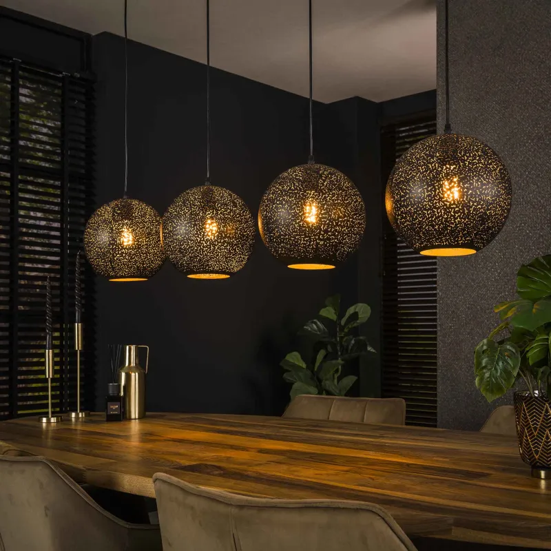 Hängelampe Jona | 4 Leuchten | Metall | höhenverstellbar