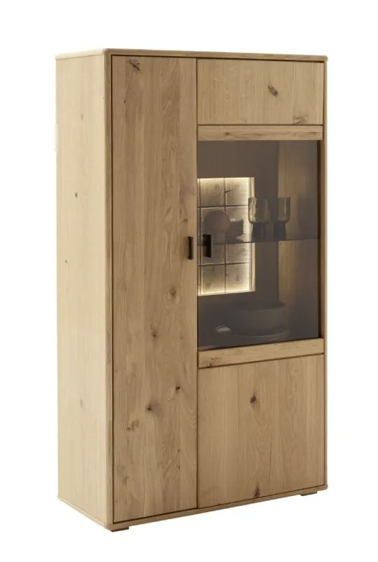 Highboard Freeport 1 | Ast-/ Balkeneiche | LED Beleuchtung