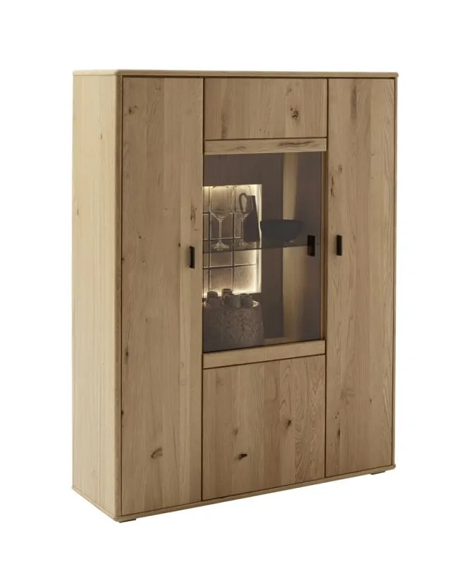 Highboard Freeport | Ast-/ Balkeneiche | LED Beleuchtung