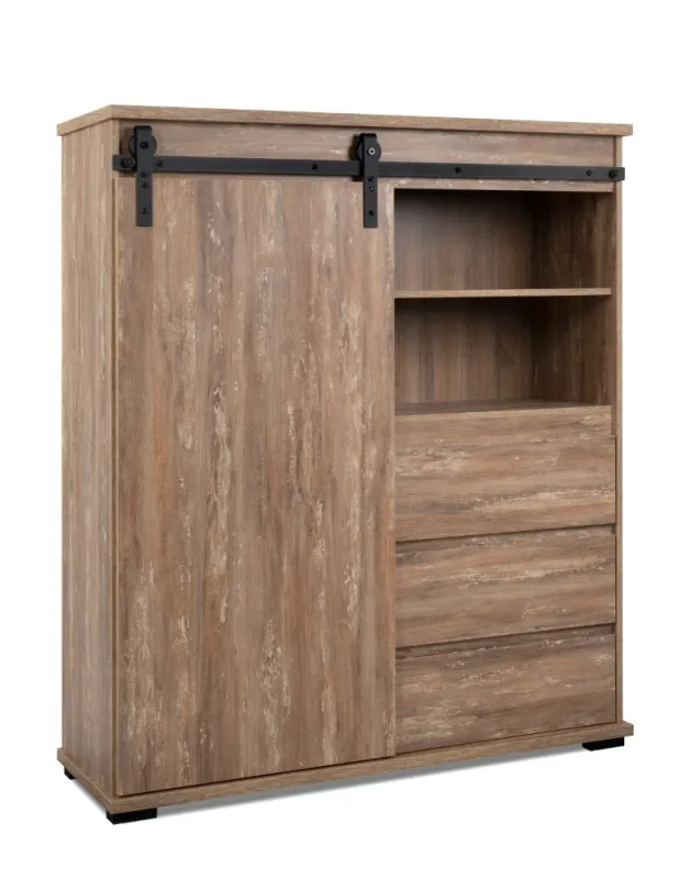 Highboard Kommode Marrakesch | Valhalla Eiche / Milford Kiefer