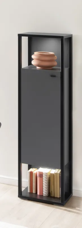 Highboard Luxor groß | Royal Grey / anthrazit | ohne Beleuchtung