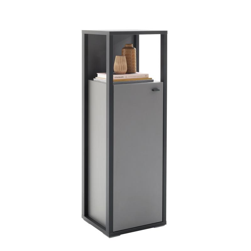 Highboard Luxor klein | Royal Grey / anthrazit | LED Beleuchtung