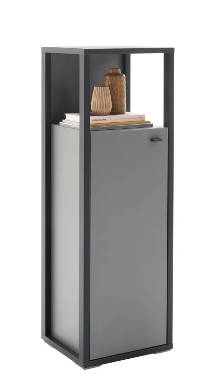 Highboard Luxor klein | Royal Grey / anthrazit | mit LED Unterbauspot