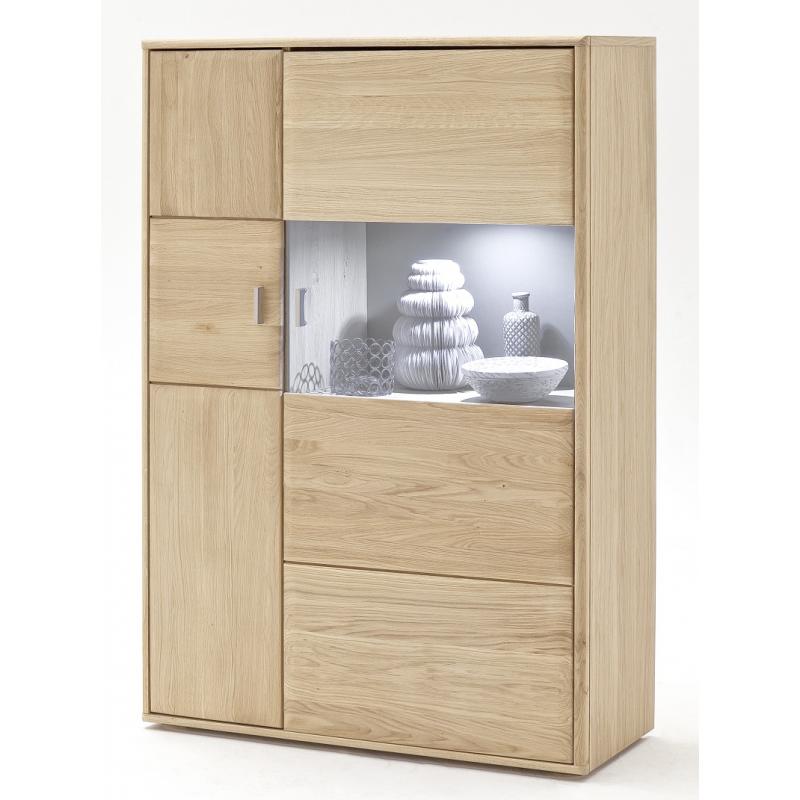 Highboard Tarragona (L) | Eiche Bianco | LED Beleuchtung