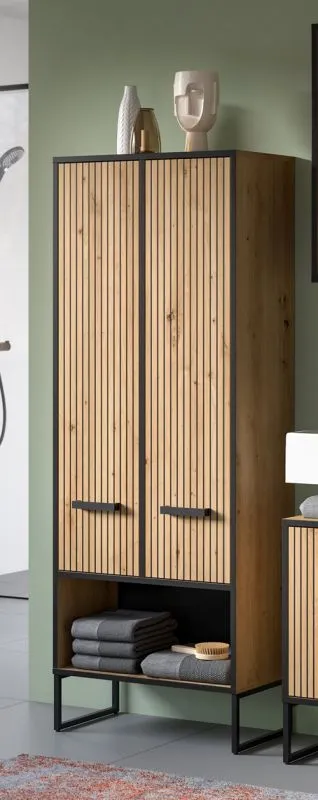 Hochschrank breit Bagno | Artisan Oak