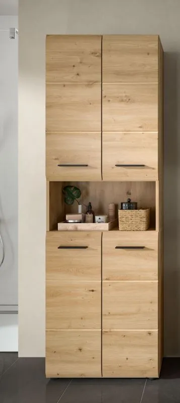 Hochschrank breit Ice | Artisan Oak