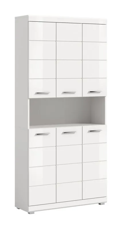 Hochschrank breit Scout | weiß Hochglanz / weiß