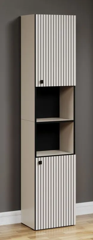 Hochschrank Pure Bliss, Kashmir Hellgrau Dekor