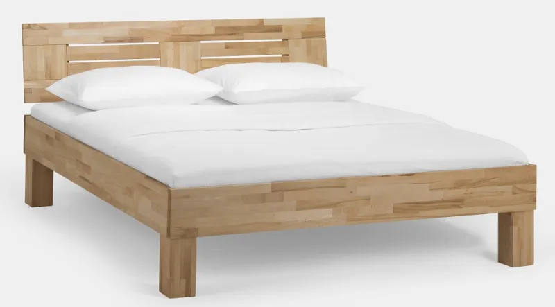 Holzbett massiv Daisy | Kernbuche geölt | 90x210 | Kopfteil 3
