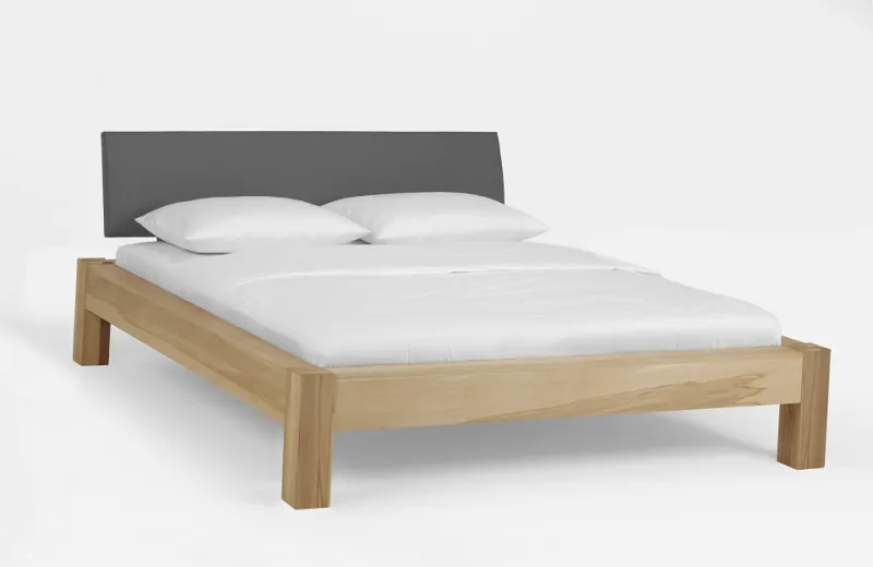 Holzbett massiv Lotus | Kernbuche geölt | verschiedene Größen 140x210 Kopfteil 1