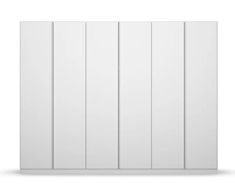 Kleiderschrank Drehtürenschrank Monostar | 6-türig | Alpinweiß 271 x 210 x 54 cm