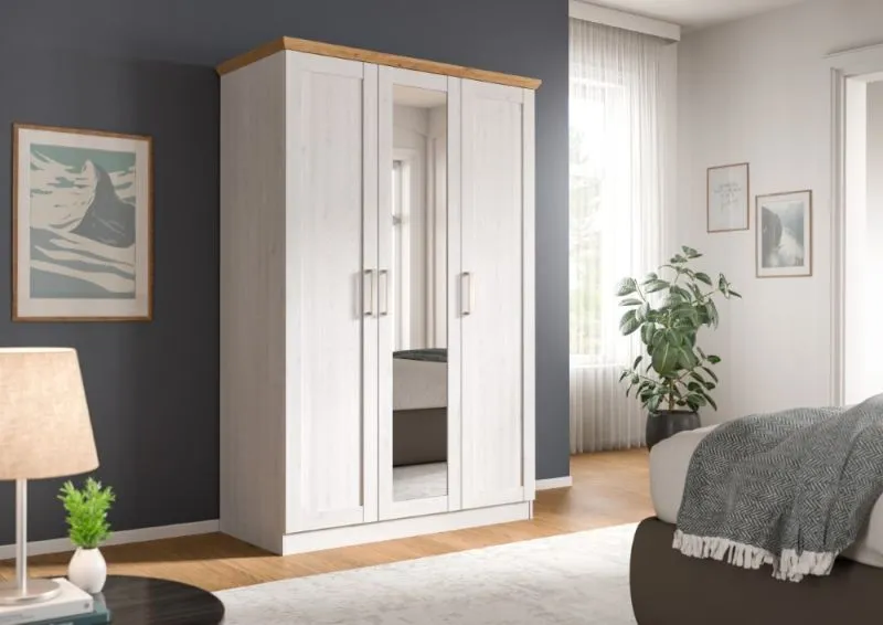 Kleiderschrank Florenz | mit 3 Türen | Sibiu Lärche / Artisan Eiche