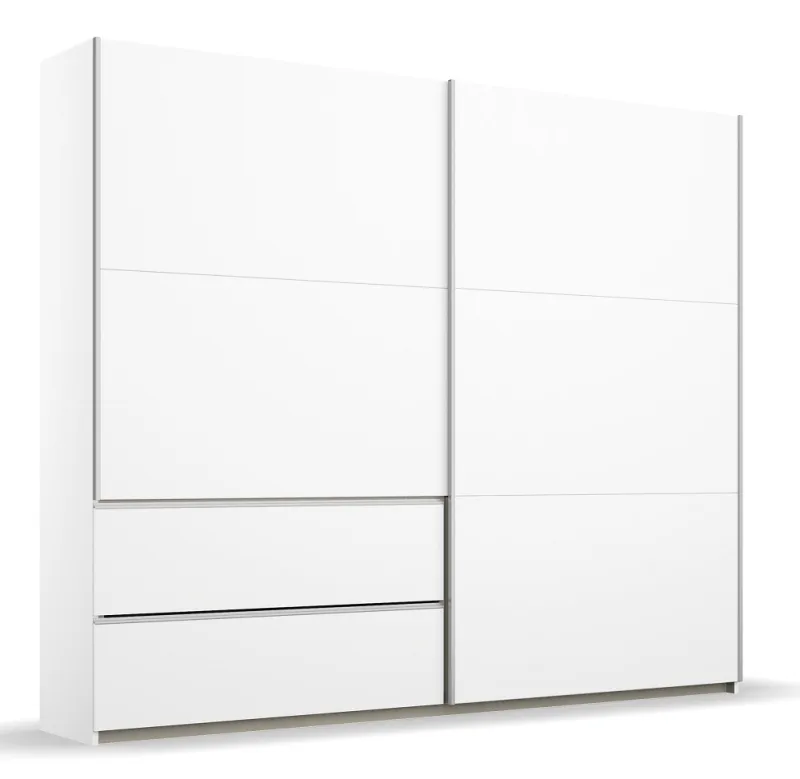 Kleiderschrank Schwebetürenschrank Sevilla | 2-türig | Alpinweiß 218 x 210 x 59 cm