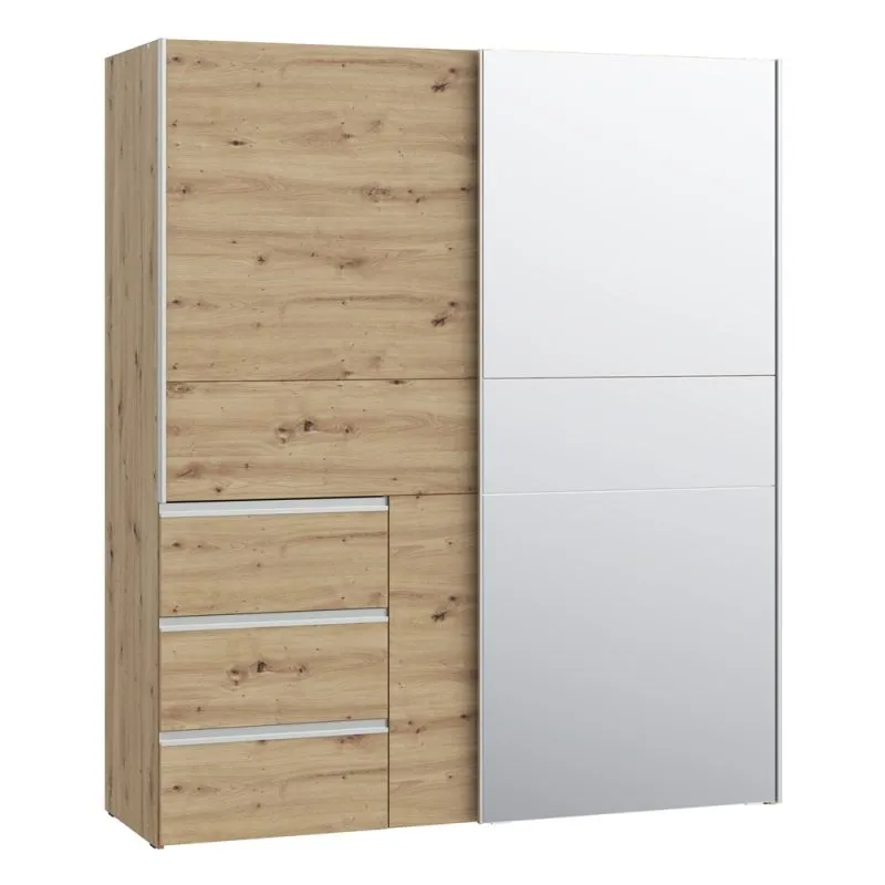 Kleiderschrank Schwebetürenschrank WINN 2 | 2-türig | Artisan Eiche