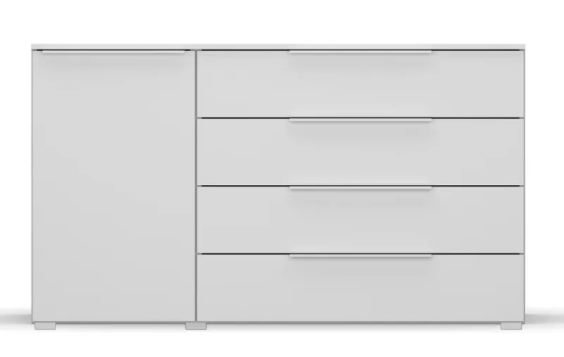 Kommode Monostar | mit Schubkästen | alpinweiß | 140 x 81 x 42 cm