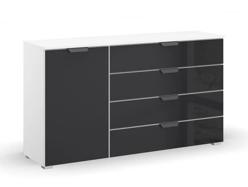 Kommode Sideboard Artemis | alpinweiß / basalt grau