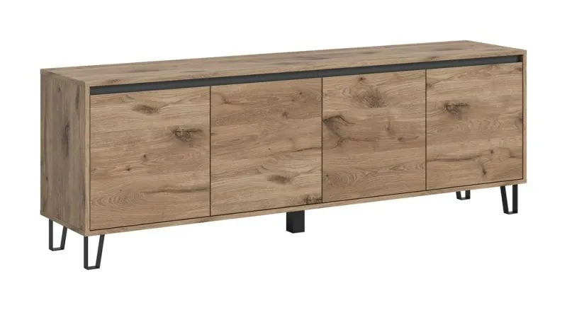Lowboard TV-Board Balton | Viking Oak / Basalt Grau