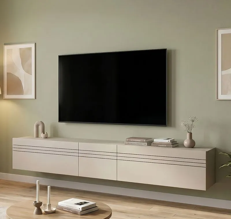 Lowboard TV-Board Beach 1 | 3-teilig | Kaschmir