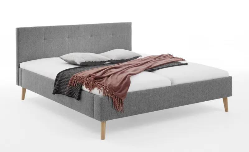 Polsterbett Jazz | grau | 180 x 200 cm