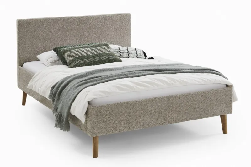 Polsterbett Kreta | Flausch | taupe | 140/180 x 200 cm | verschiedene Größen