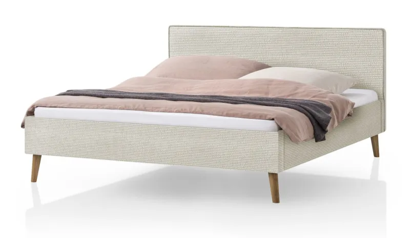 Polsterbett Twister | Cord | beige | 180 x 200 cm