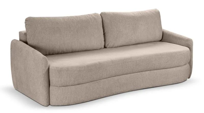 Schlafsofa Diana 3-Sitzer | 231cm | Strukturstoff | beige