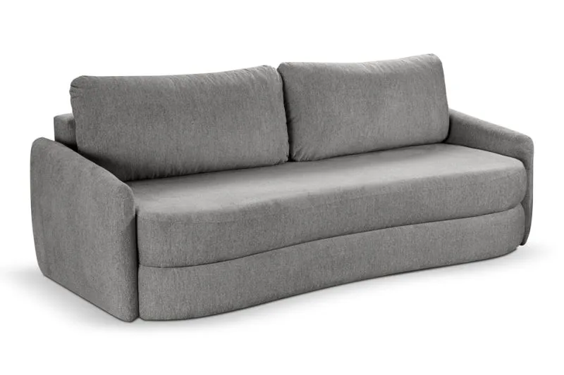 Schlafsofa Diana 3-Sitzer | 231cm | Strukturstoff | grau