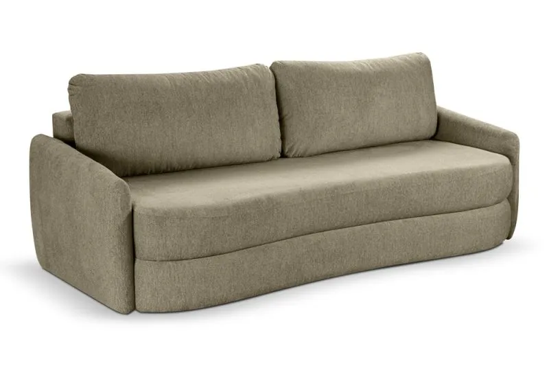 Schlafsofa Diana 3-Sitzer | 231cm | Strukturstoff | grün