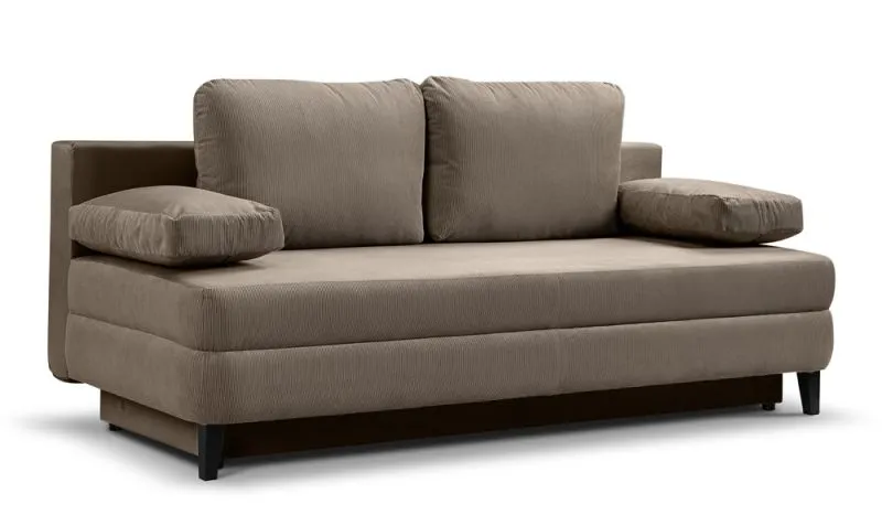 Schlafsofa Sorto 2,5-Sitzer | 200cm | Cord | braun-beige